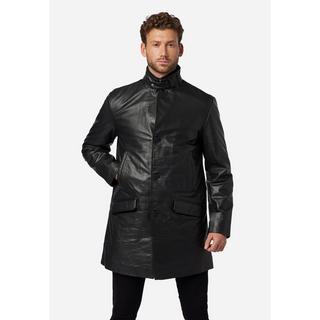 RICANO  Manteau en cuir pour homme Veetal, avec empiècement textile amovible 