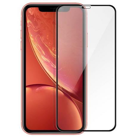 Avizar  Panzerglas Folie Apple iPhone XR Schwarz 