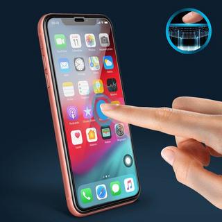 Avizar  Film Verre Trempé iPhone 11/XR Noir 