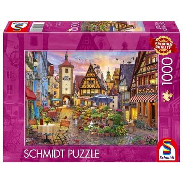 Puzzle Romantisches Bayern Rothenburg ob der Tauber (1000Teile)