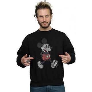 MICKEY MOUSE Felpa Stampa Effetto Invecchiato  