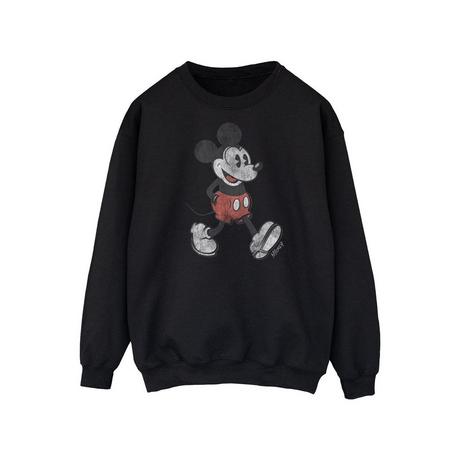 MICKEY MOUSE Felpa Stampa Effetto Invecchiato  