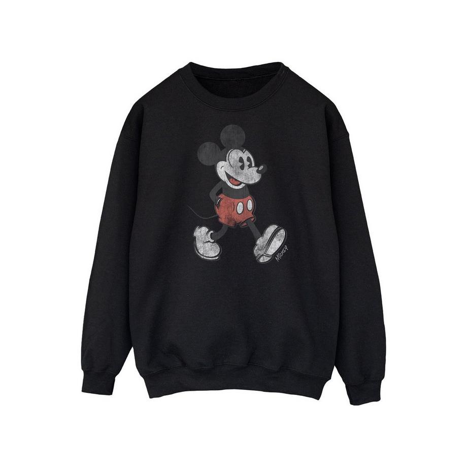 MICKEY MOUSE Distressed Print Sweatshirt  