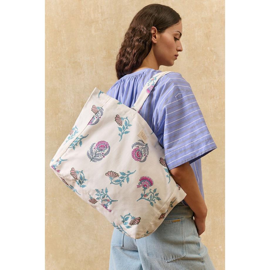 Louise-Misha Beverly Borsa Tote Grande con Motivo Floreale  