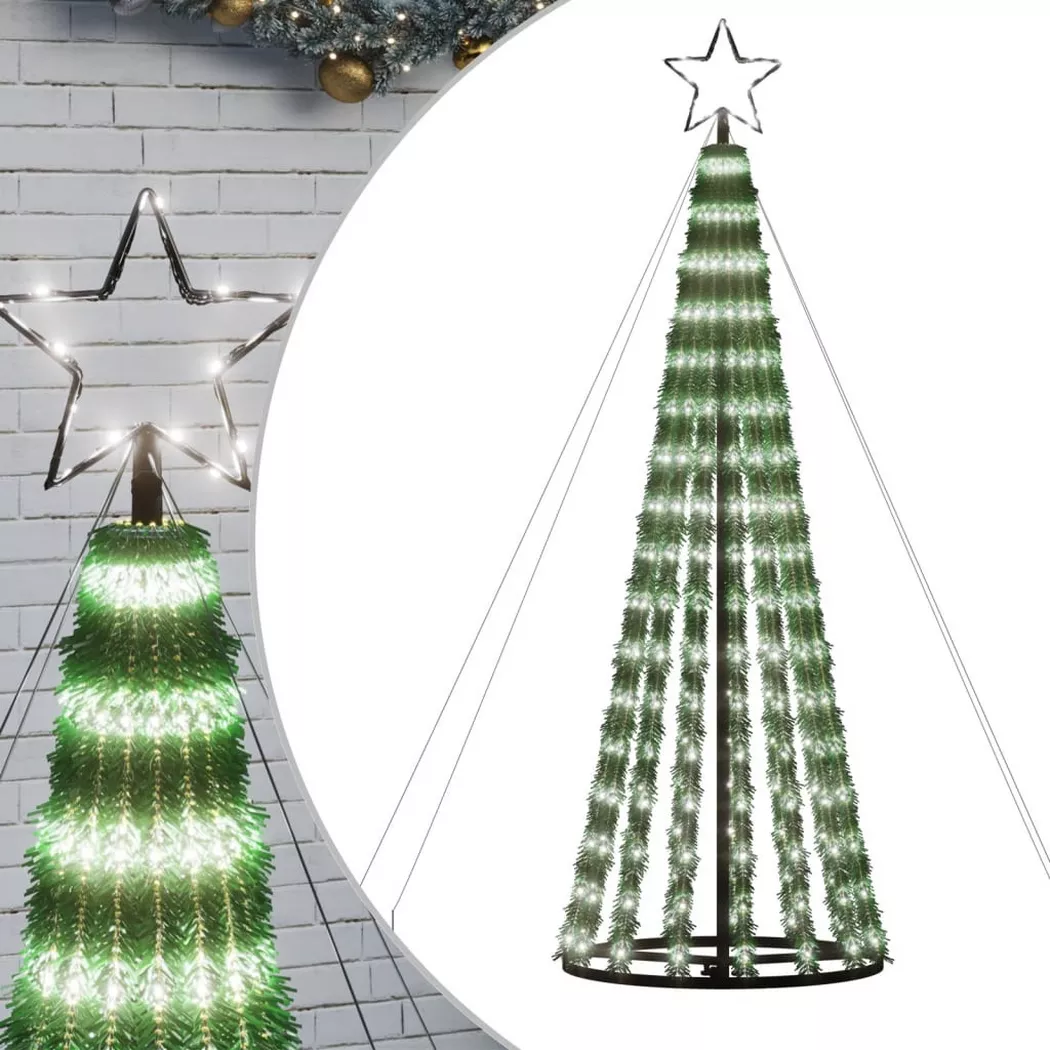 VidaXL - Lumière de sapin de noël, One Size, Blanc