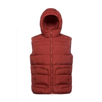 gilet puffer con cappuccio magnete