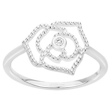 Silber- und Diamantring