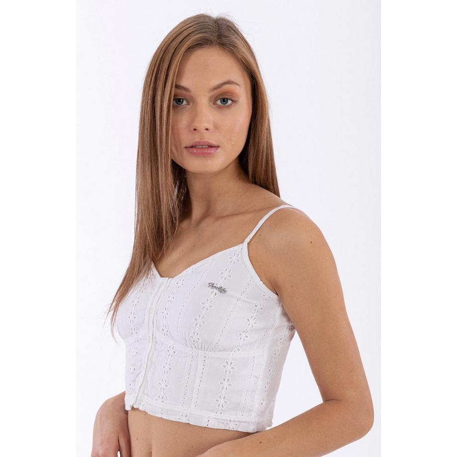 FREDDY Top Cami Brodé Boutonné  