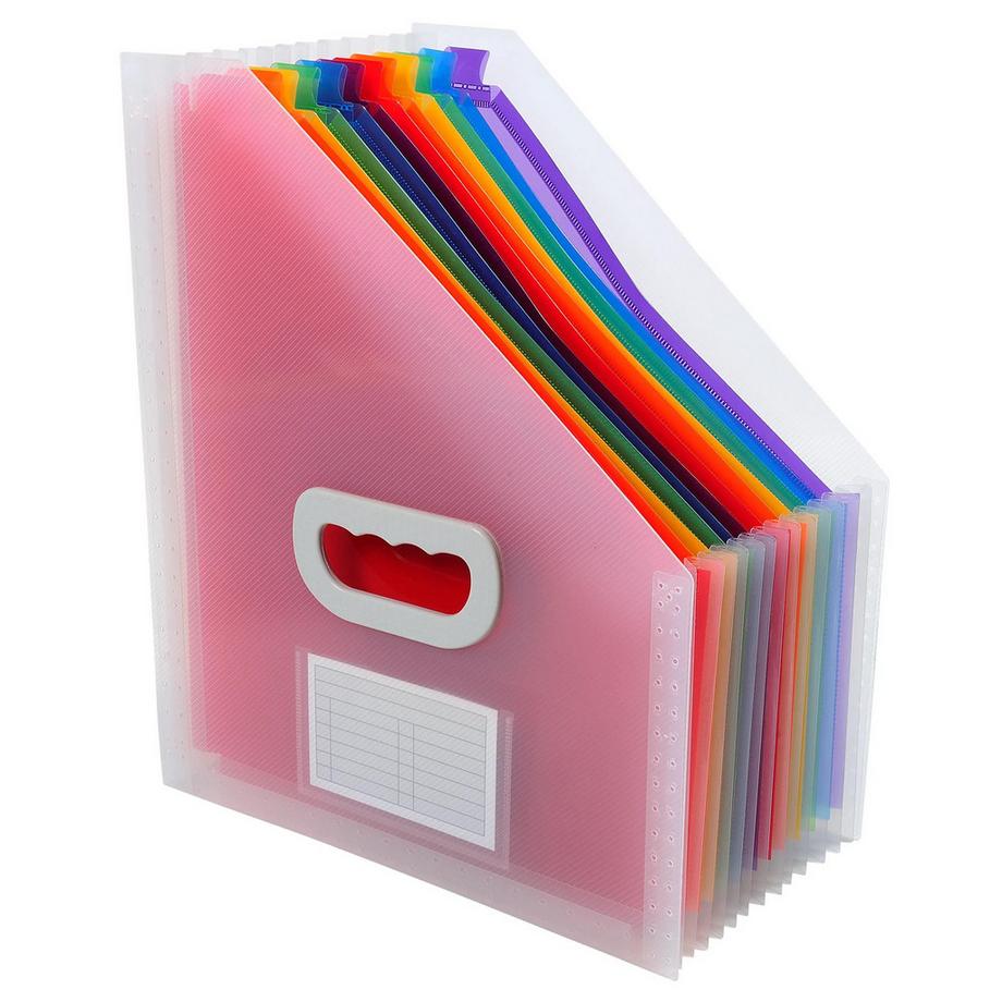 Exacompta Trieur Porte-revues à 12 compartiments Crystal - x 4  