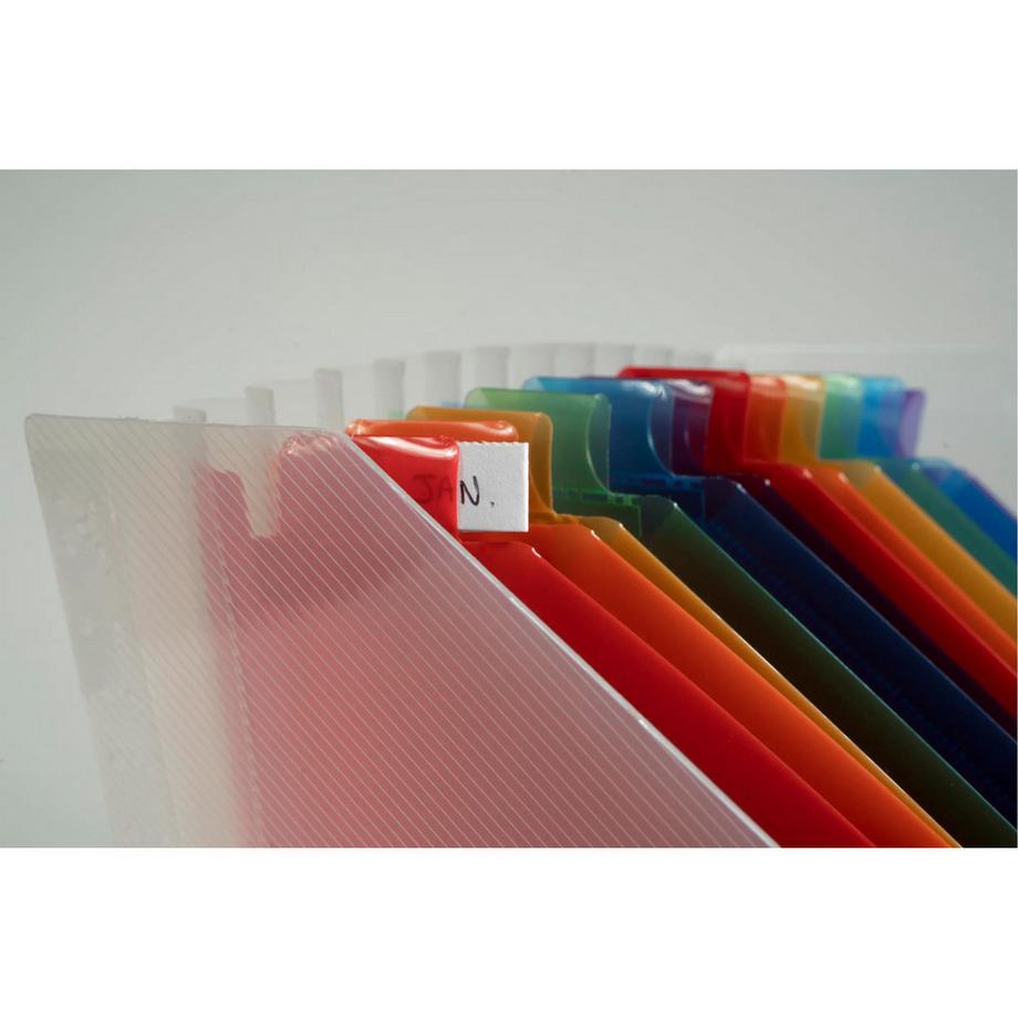 Exacompta Trieur Porte-revues à 12 compartiments Crystal - x 4  