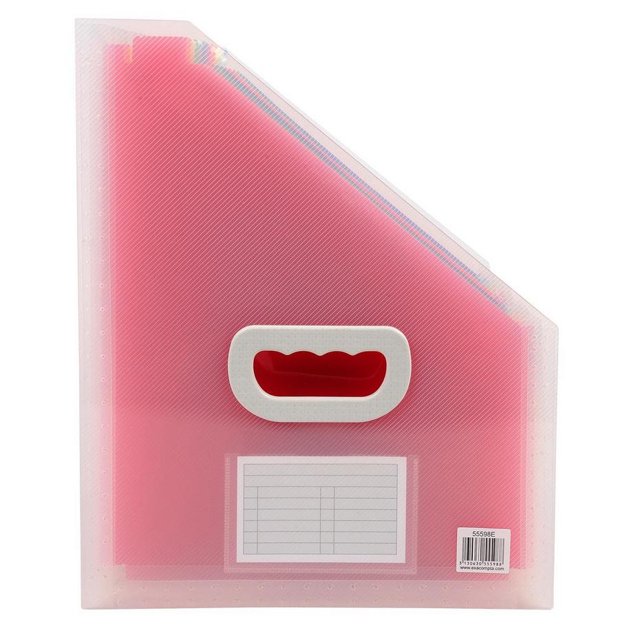 Exacompta Trieur Porte-revues à 12 compartiments Crystal - x 4  