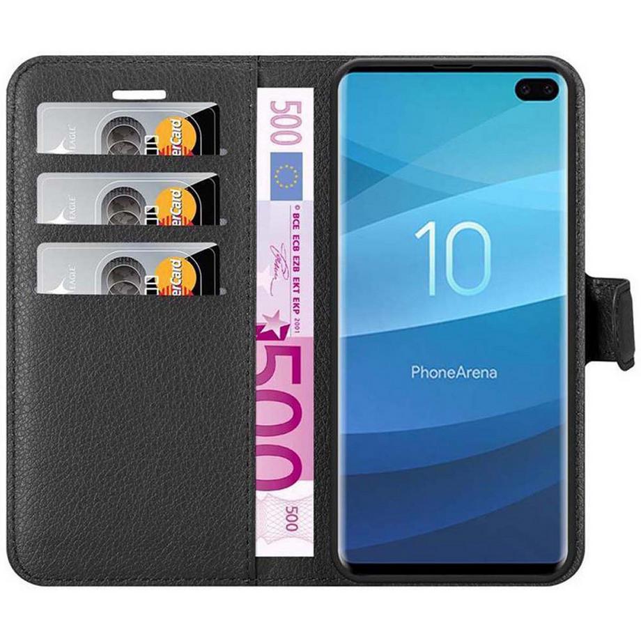 Cadorabo  Hülle für Samsung Galaxy S10 PLUS Standfunktion, Kartenfach 