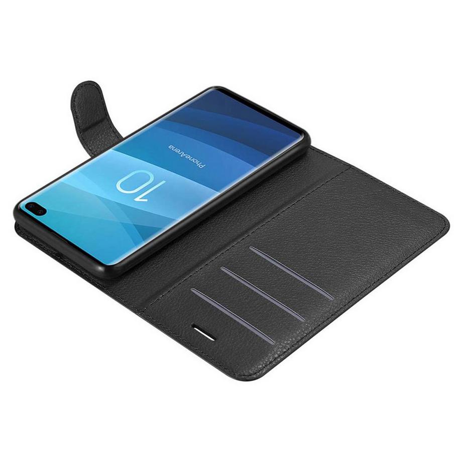 Cadorabo  Hülle für Samsung Galaxy S10 PLUS Standfunktion, Kartenfach 