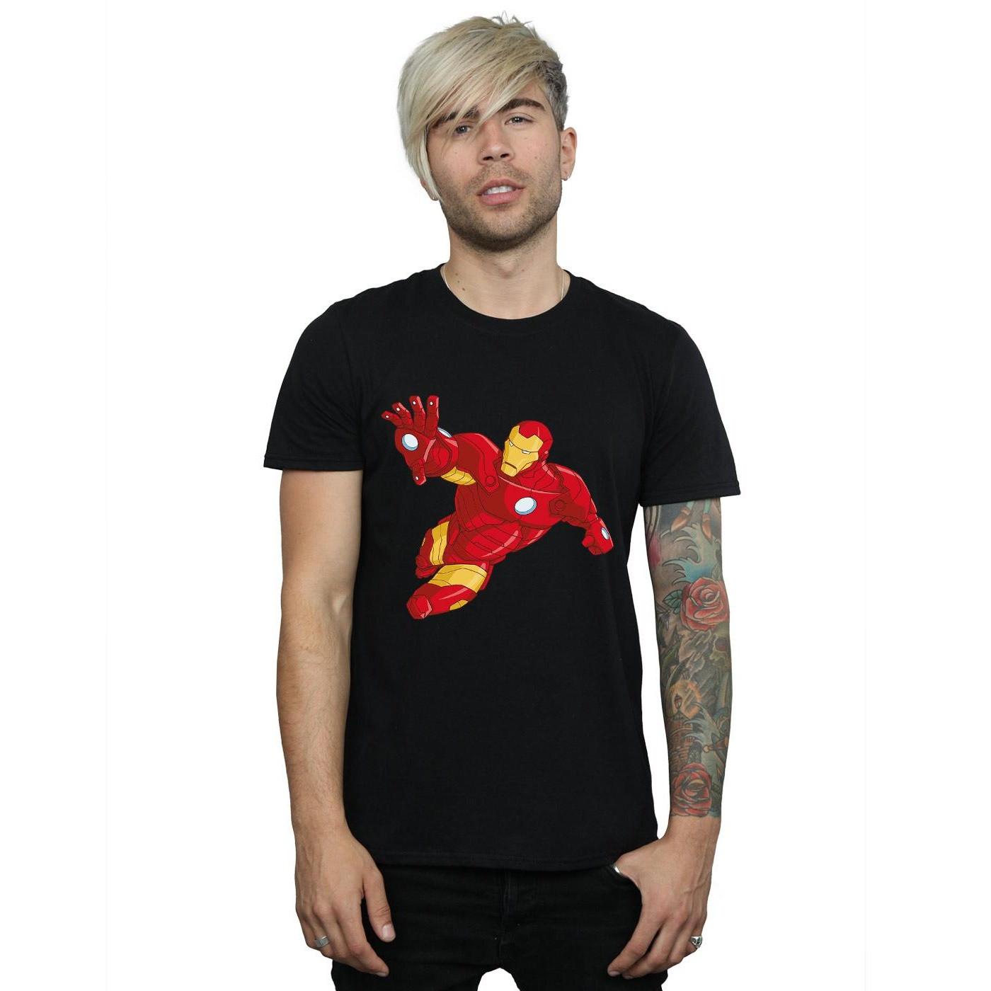 Iron Man Iron Man T-Shirt Posa Volante  