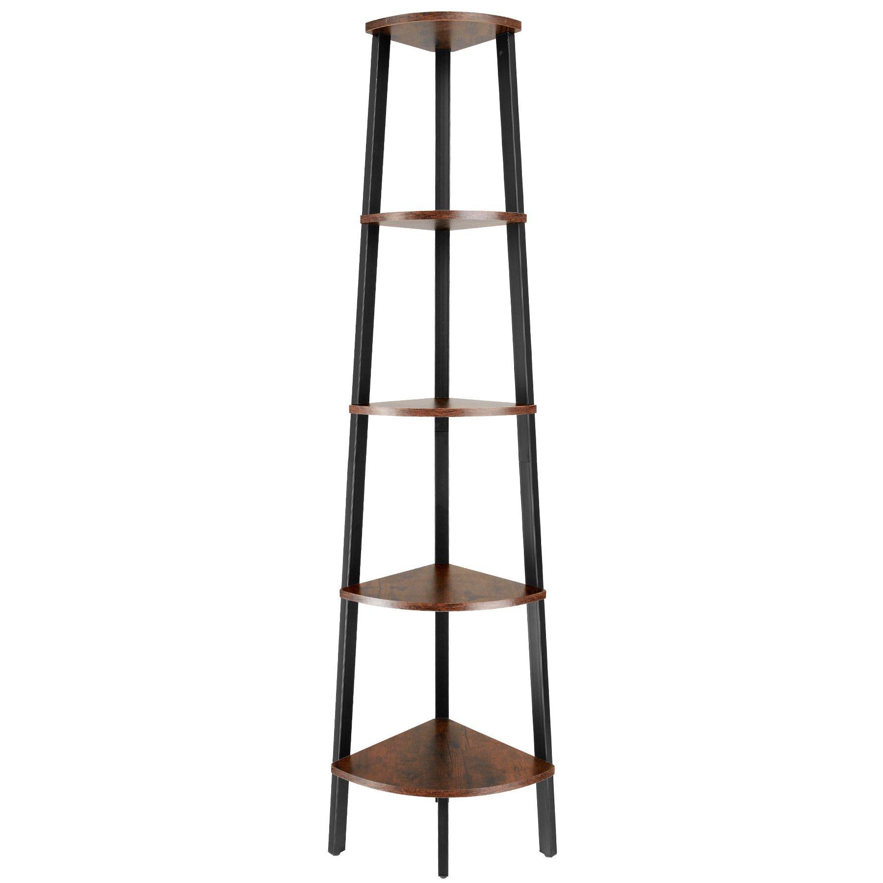 Tectake Eckregal Portland 34x34x158,5cm  