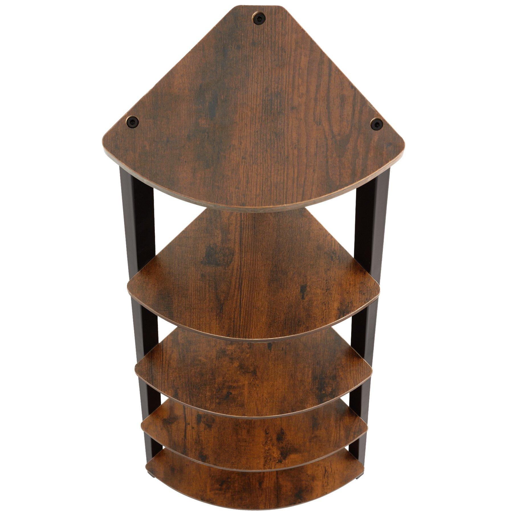 Tectake Eckregal Portland 34x34x158,5cm  