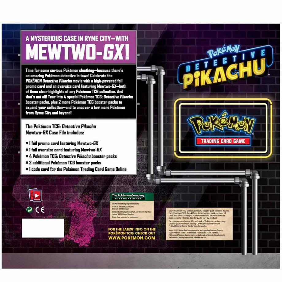 Pokémon  Detective Pikachu Mewtwo-GX Case File Collection Box - EN 