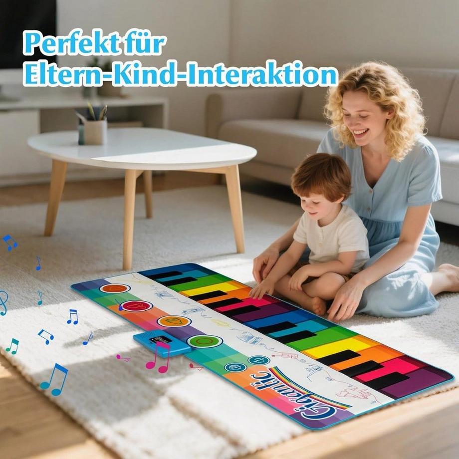 Northix  Tapis de piano pour enfants avec 8 instruments 