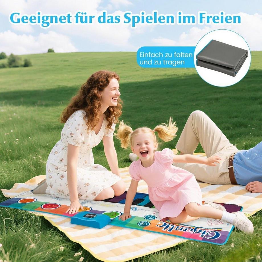 Northix  Tapis de piano pour enfants avec 8 instruments 