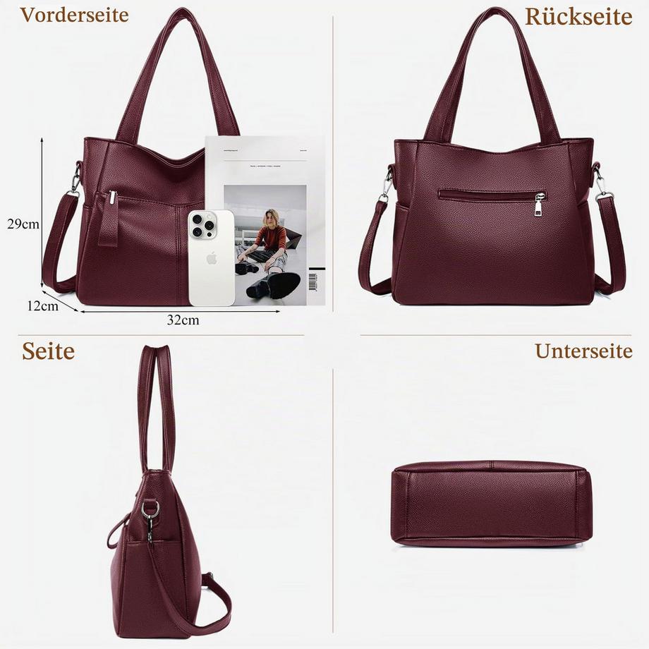 Only-bags.store Borsa a Spalla con Tracolla Regolabile  