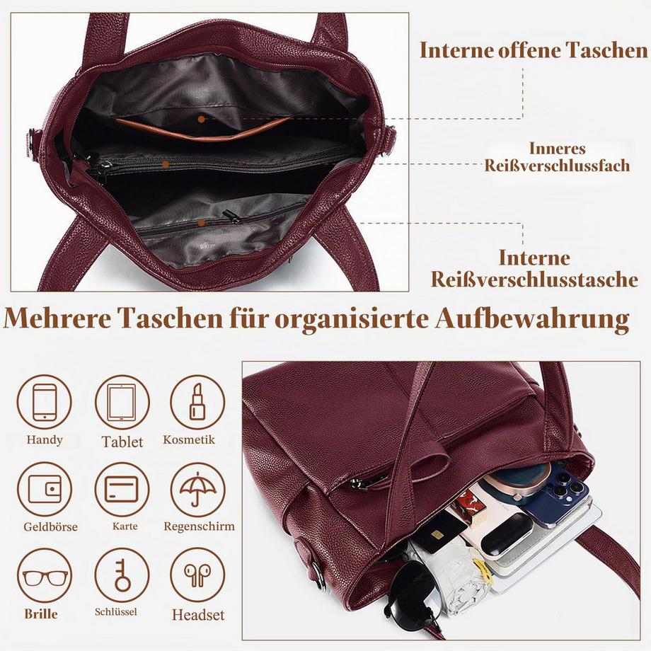Only-bags.store Borsa a Spalla con Tracolla Regolabile  