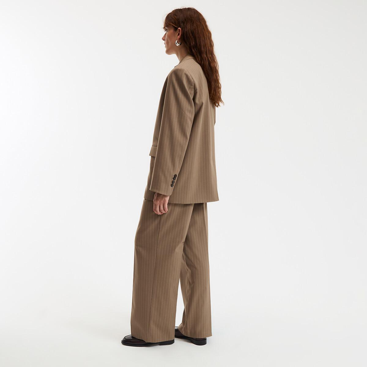 La Redoute Collections Blazer Long Oversize Rayé  