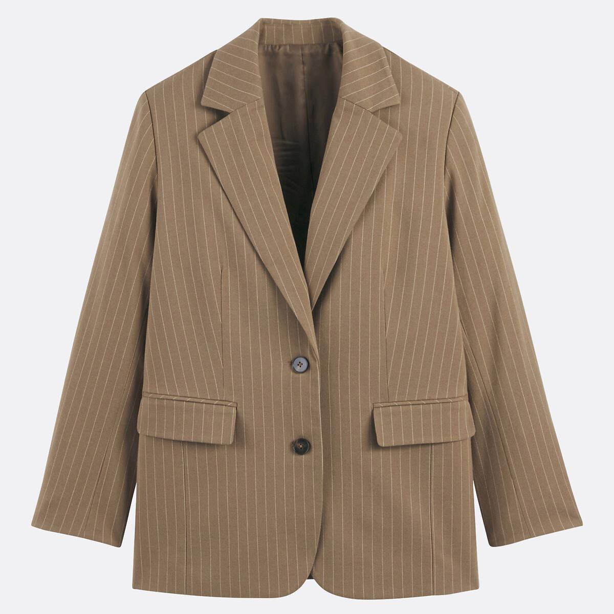 La Redoute Collections Blazer Long Oversize Rayé  