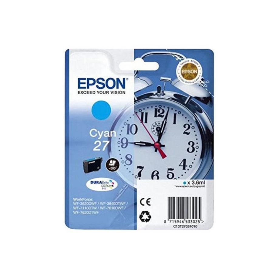 EPSON  EPSON Tintenpatrone cyan T270240 WF 3620/7620 300 Seiten 