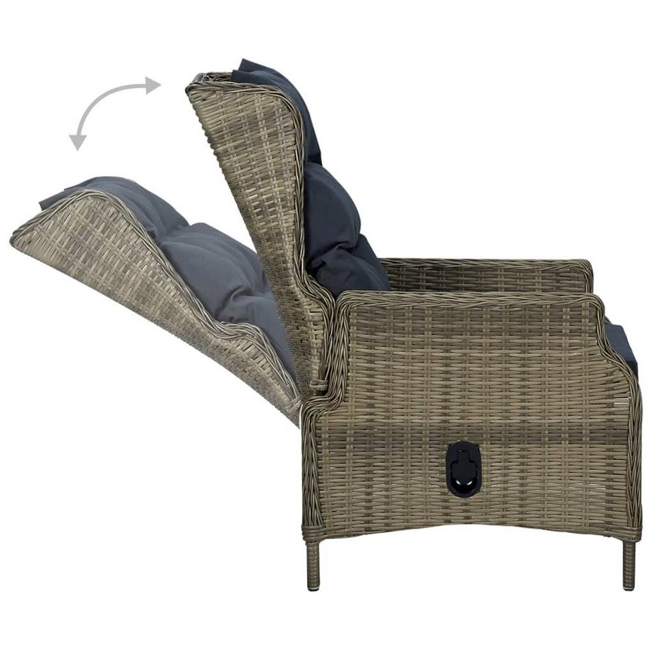 VidaXL Outdoor stuhl poly-rattan  
