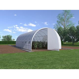 Vente-unique Ersatzabdeckung für Tunnelgewächshaus mit Tür ALOCASIA - 18 m² - L600 x B300 x H200 cm  
