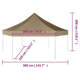 VidaXL Chapiteau tissu  