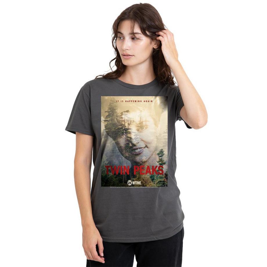 Twin Peaks Bedrucktes T-Shirt  