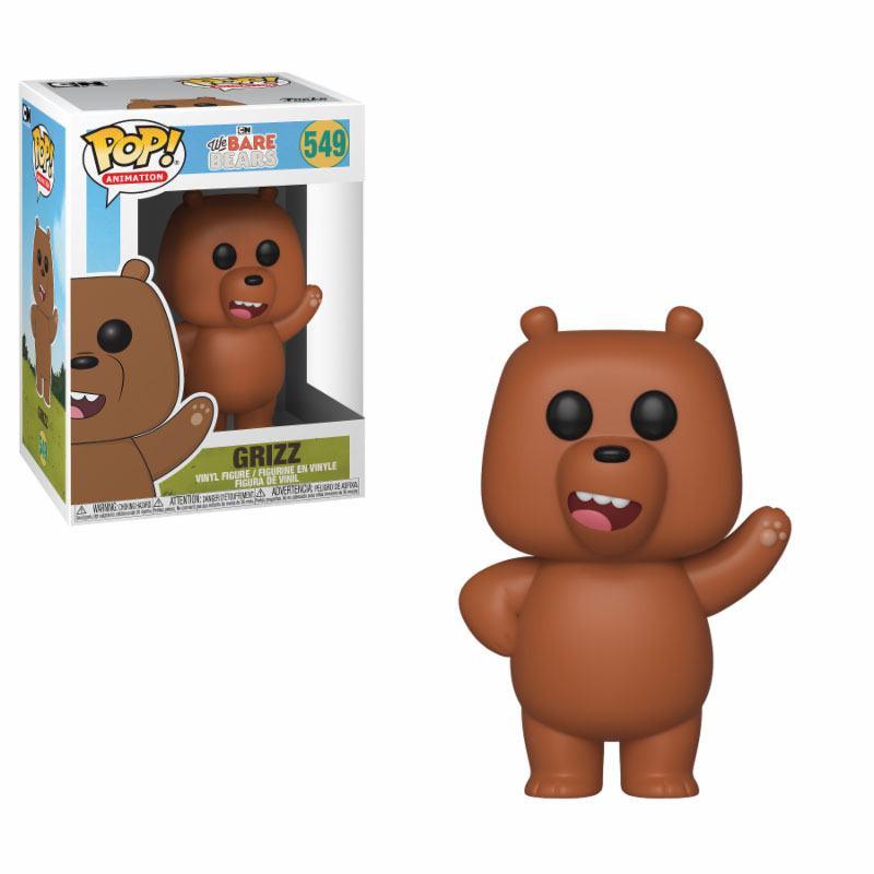 Funko  We Bare BearsBären wie wir POP! Animation Vinyl Figur Grizzly 