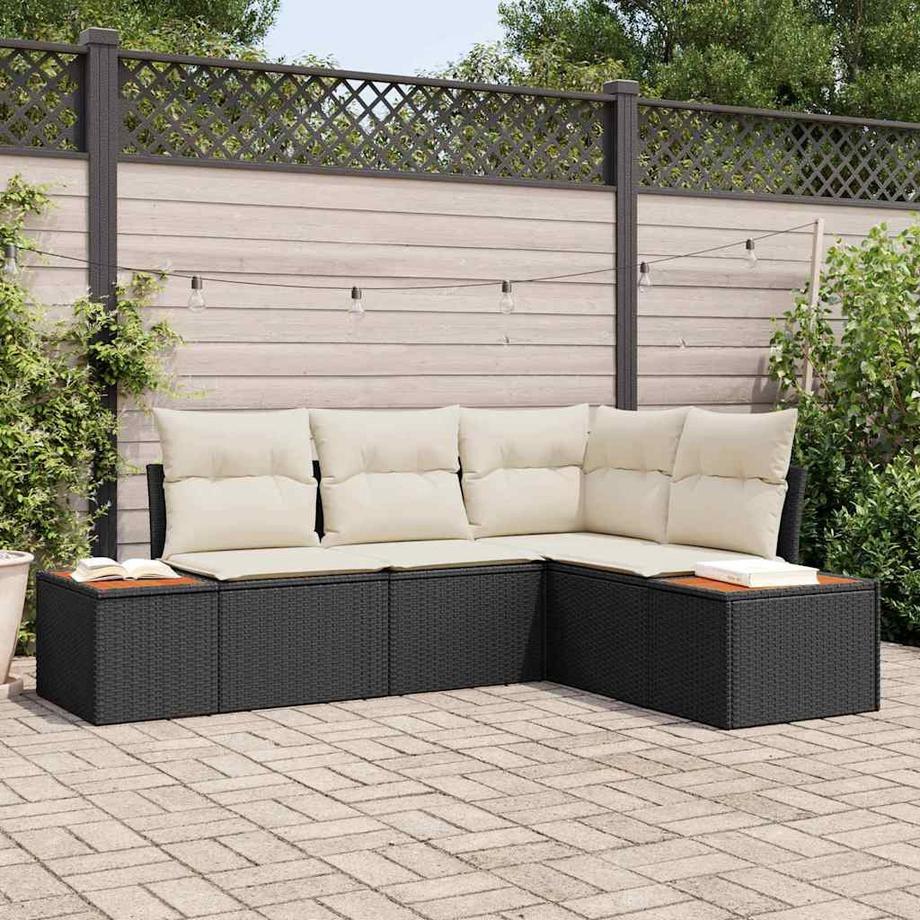 VidaXL Set Divano da Giardino Polyrattan  
