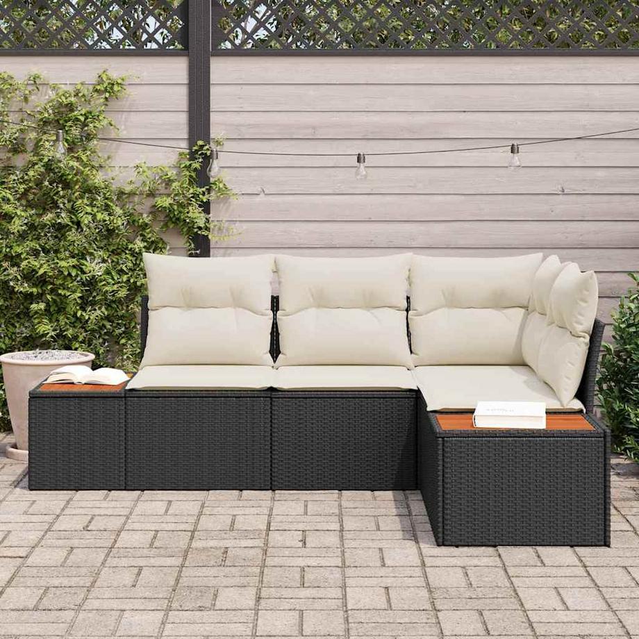 VidaXL Set Divano da Giardino Polyrattan  