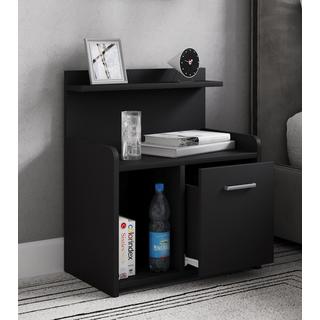 VCM Hoher Nachtschrank Beistelltisch Schublade Konsole Boxspring Nachttisch Nilasa  