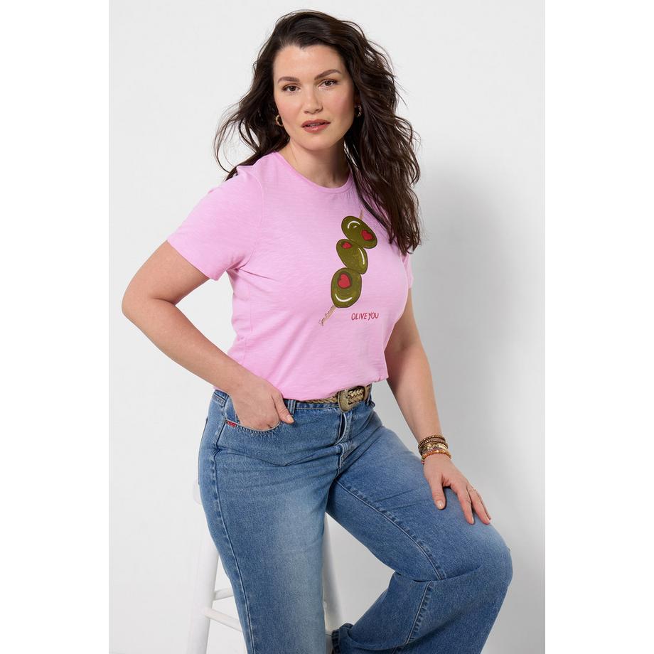 Joe Browns Jersey-Shirt mit Oliven-Print  