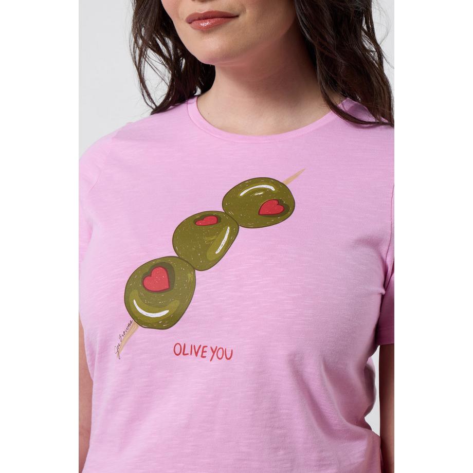 Joe Browns Jersey-Shirt mit Oliven-Print  