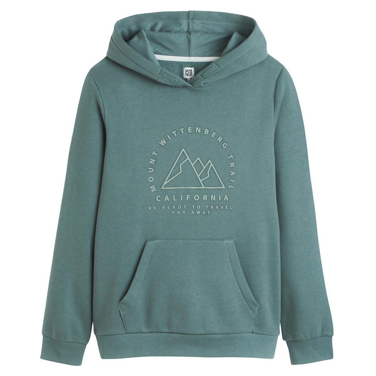 La Redoute Collections  Sweat à capuche à message en molleton 