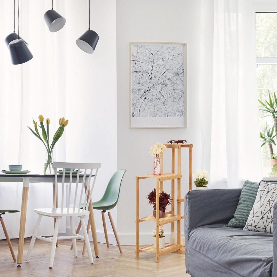 B2X  Eckregal für Pflanzen Bambus 