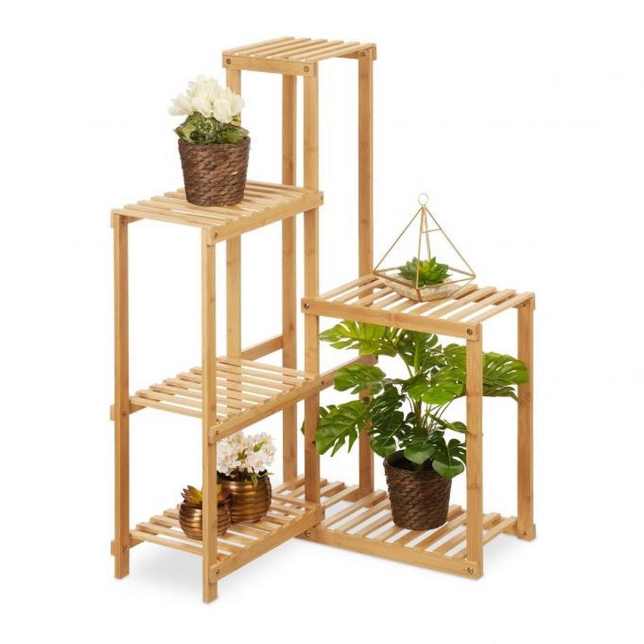B2X  Eckregal für Pflanzen Bambus 