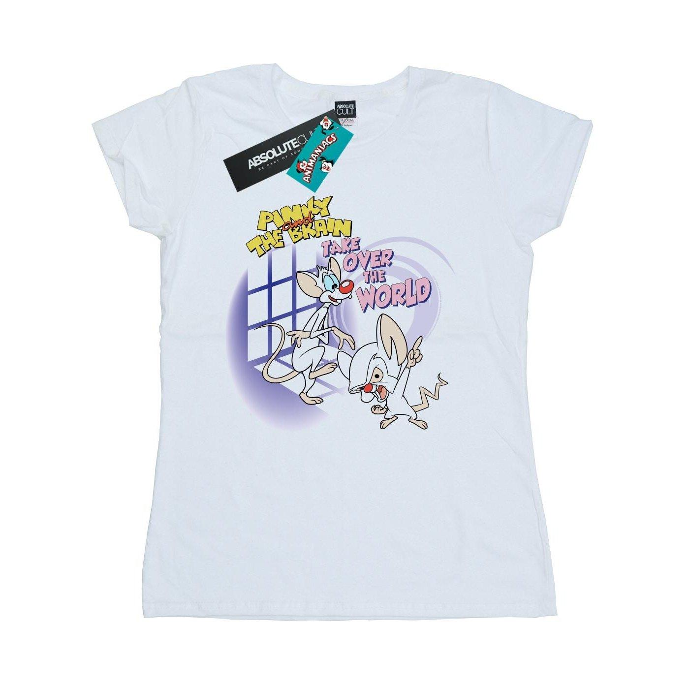 Animaniacs  Tshirt PINKY AND THE BRAIN TAKE OVER THE WORLD 