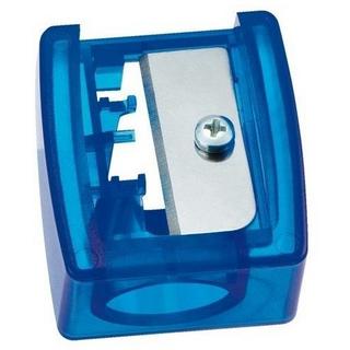 STABILO 4548/12 Anspitzer Manueller Bleistiftspitzer Blau, Edelstahl, Durchscheinend  