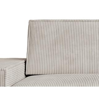 Vente-unique Sofa 2-Sitzer - Cord - Beige - AMELIA  