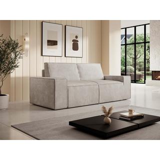 Vente-unique Sofa 2-Sitzer - Cord - Beige - AMELIA  