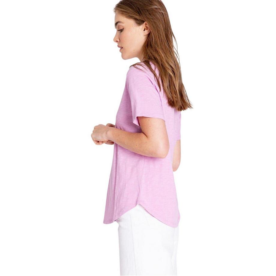PJ Salvage V-Ausschnitt Slub Kurzarm T-Shirt  
