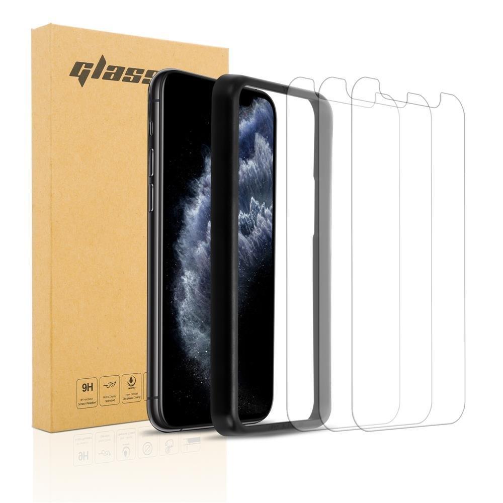 Cadorabo  3x Tempered Glas für Apple iPhone 11 - Schutzfolie 