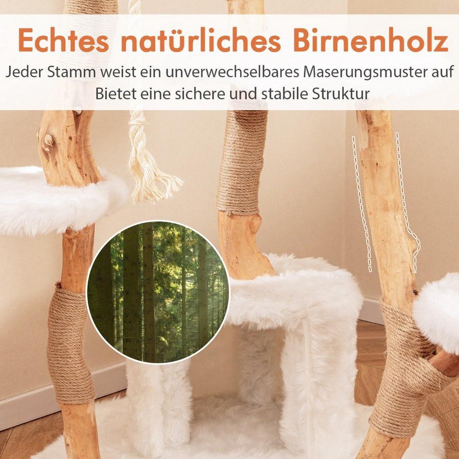 Northix  Kratzbaum mit Plattformen & Höhle 