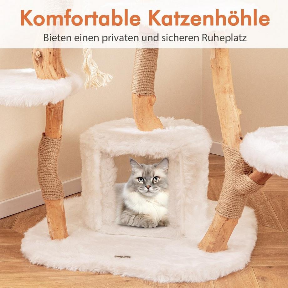 Northix  Kratzbaum mit Plattformen & Höhle 