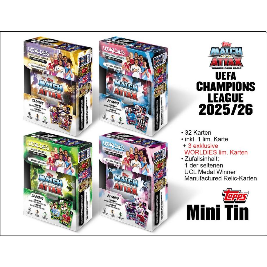 Topps  UEFA Champions League Match Attax 2025/2026 TC – MINI TIN 